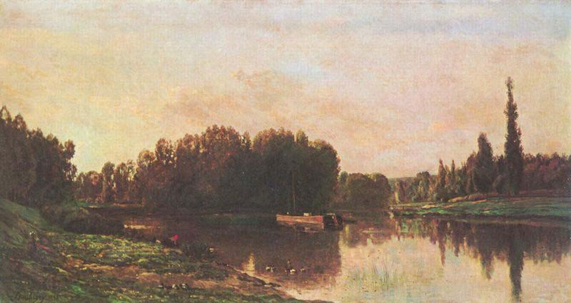 Charles-Francois Daubigny Typical painting of Seine and Oise France oil painting art